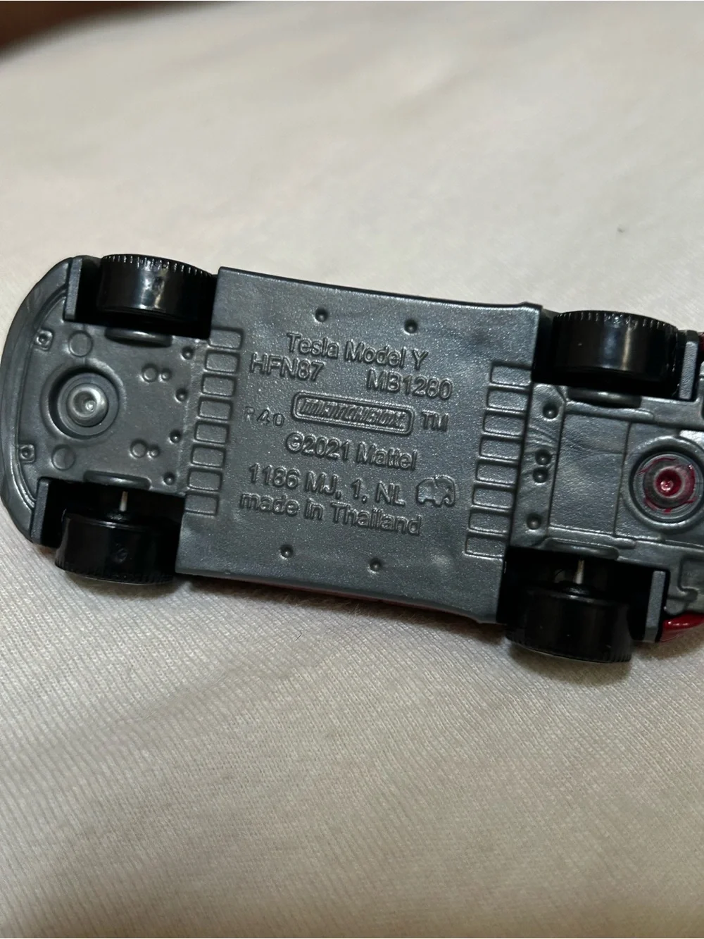 ❌SOLD❌Matchbox Tesla Model Y Dark Red 1:64 Scale Car